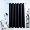 vidaXL Blackout Curtain with Metal Rings Black 290x245 cm