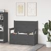 vidaXL Bench Grey 112.5x51.5x96.5 cm Solid Wood Pine