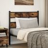 vidaXL Replace Headboard Smoked Oak 90 cm Iron and Engineered Wood