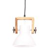 vidaXL Industrial Hanging Lamp 25 W White Round 19 cm E27