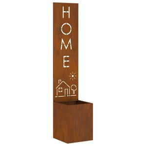 vidaXL Garden Privacy Screen Rusty 32 x 140 cm Weathering steel