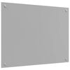 vidaXL Kitchen Backsplash Light Grey 80 x 50 cm Tempered Glass