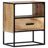 vidaXL Nightstand 40x30x50 cm Solid Mango Wood