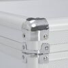 vidaXL Gun Case Silver 134x35x12 cm Aluminium