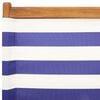 vidaXL Folding Garden Chairs 4 pcs Blue and White Fabric and Solid Wood