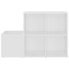vidaXL Hall Shoe Cabinet White 105x35.5x70 cm Engineered Wood