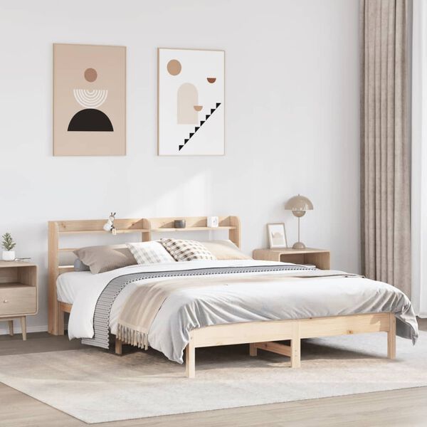 vidaXL Bed Frame without Mattress 160x200 cm Solid Wood Pine