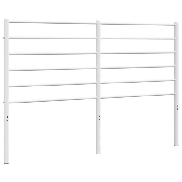 vidaXL Metal Replace Headboard White 160 cm