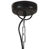 vidaXL Industrial Hanging Lamp Black Iron & Solid Wood 35 cm E27