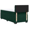 vidaXL Box Spring Bed with Mattress Dark Green 100x200 cm Velvet