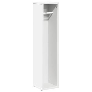 vidaXL Bathroom Cabinet with Roll Holder White 20.5x20x90 cm