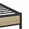 vidaXL Bed Frame without Mattress Sonoma Oak 120x190 cm Small Double Engineered Wood