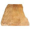 vidaXL Table Top 160x40x3.8 cm Live Edge Solid Wood Mango