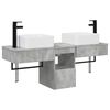 vidaXL Bathroom Cabinet Set 3 pcs Concrete Grey 136 x 35 x 80 cm