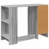 vidaXL Desk with Drawer Grey Sonoma 100 x 40 x 75 cm Engineered Wood