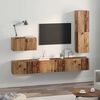 vidaXL TV Cabinet Set with Drawer 4 pcs Old Wood Engineered Wood
