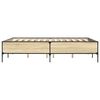 vidaXL Bed Frame without Mattress Sonoma Oak 135x190 cm Double