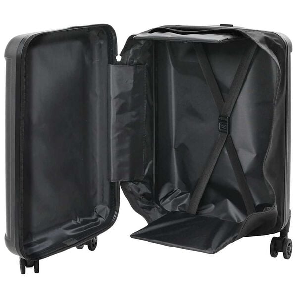 vidaXL Suitcase Folding Dark grey 34 x 23 x 55.5 cm ABS Plastic