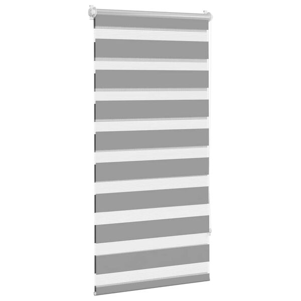 vidaXL Zebra blind 60.9x120 cm Fabric Width 56.7 cm grey