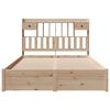 vidaXL Bookcase Bed without Mattress 150x200cm King Size Solid Wood Pine