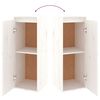 vidaXL TV Cabinets 4 pcs White Solid Wood Pine