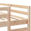 vidaXL Triple Bunk Bed Frame Natural 80 / 200 x 200 cm Solid Pine Wood