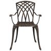 vidaXL Garden Dining Set 7 pcs Bronze Aluminium