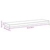 vidaXL Floating Wall Shelves 2 pcs White 90x23.5x3.8 cm MDF