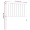 vidaXL Metal Replace Headboard White 80 cm