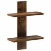 vidaXL Wall Shelf Smoked Oak 30 x 13.5 x 43 cm Engineered Wood