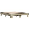 vidaXL Bed Frame without Mattress Sonoma Oak 150x200 cm King Size