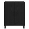 vidaXL Sideboard Black Oak 69.5 x 34 x 90 cm Engineered Wood and Iron