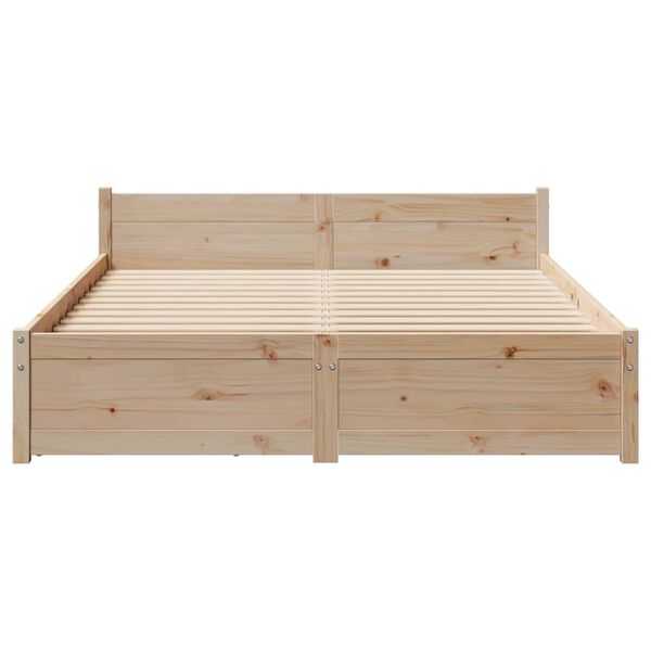 vidaXL Bed Frame without Mattress 120x200 cm Solid Wood Pine