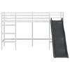 vidaXL Kids'Loft Bed Frame with Slide White and Anthracite