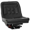 vidaXL Tractor Seat with Suspension Black 39.5 x 52 x 43 cm