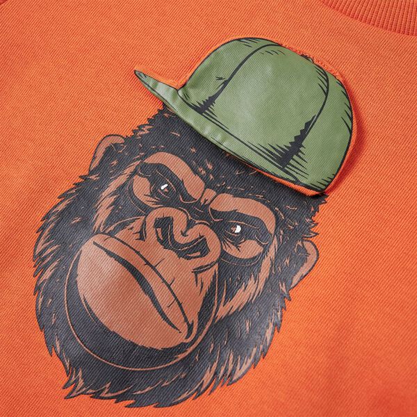 Kids' Sweatshirt Dark Orange 116