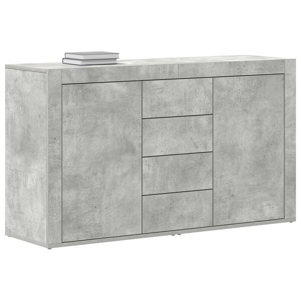 vidaXL Sideboard Concrete Grey 120 x 36 x 69 cm Engineered Wood