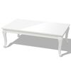 vidaXL Coffee Table 115x65x42 cm High Gloss White