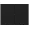 vidaXL Hanging Cabinet Lyon Black 80x31x60 cm Engineered Wood