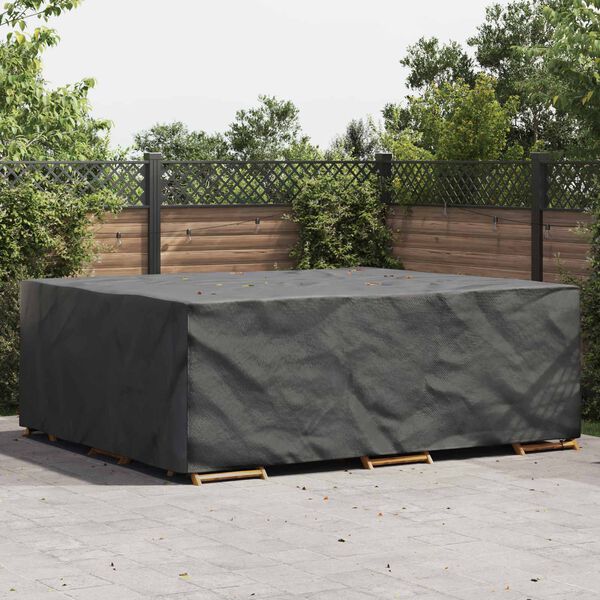 vidaXL Furniture Cover Plain Black 300 x 250 x 100 cm 600D