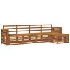 vidaXL Sofa Sets 5 pcs Natural Solid Acacia Wood
