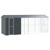 vidaXL Bird Cage Anthracite 645 x 208 x 247 cm Galvanised Steel