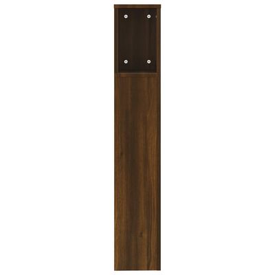 vidaXL Headboard Cabinet Brown Oak 200x18.5x104.5 cm