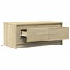 vidaXL Coffee Table with LED Lights Sonoma Oak Engineered Wood