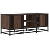 vidaXL TV Cabinet Brown Oak 100x35x41 cm Engineered Wood and Metal
