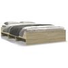 vidaXL Bed Frame without Mattress Sonoma Oak 135x190 cm Double Engineered Wood