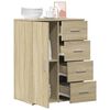 vidaXL Sideboard Sonoma Oak 59x39x80 cm Engineered Wood