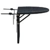 vidaXL Balcony Table 60x60x32 cm Black Poly Rattan