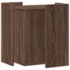 vidaXL Cat Litter Box Enclosure Brown Oak 42x42x51 cm Engineered Wood