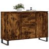 vidaXL Sideboard Smoked Oak 101.5x35x70 cm Engineered Wood